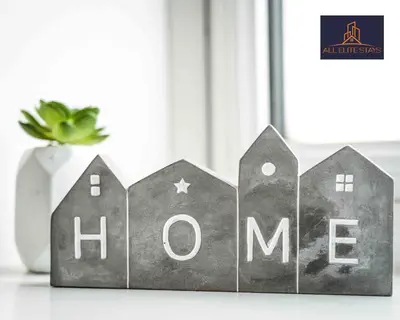 a wooden block with the word home written on it at Swan House Apartment 4 - 1 Bed Apartment - Sleeps up to 4 - Free Parking - Liverpool - close to city centre - By ALL ELITE STAYS in Liverpool
