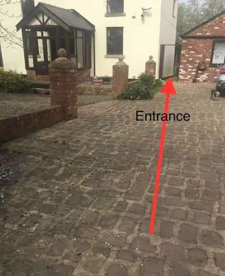 an image of an entrance to a house at Rural Family Farmhouse with Countryside views in Southport