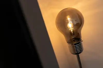 a light bulb is attached to a wall at Woodbine House - Air Host and Stay - Free parking - Contractor Friendly in Liverpool