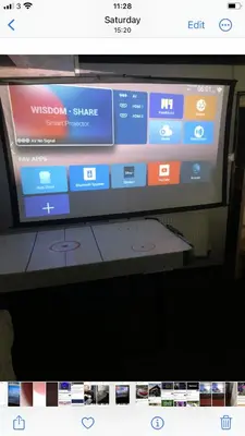 a flat screen tv with a television screenffect at Ardern Hotel in Blackpool