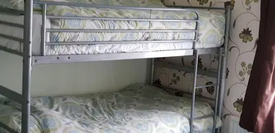 a bunk bed in a room with a bunk bedscribed at Tobermory Hotel in Blackpool