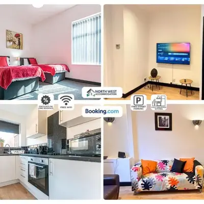 Fully Furnished 3 Bedroom House in Preston with Free Parking