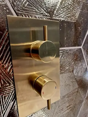 a brass door handle on a glass door with crystals at Hamilton-The Alexander suite luxury holiday Let's in Scorton