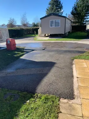 a house on the side of a road at Haven Lakeland 3 Bed Luxury Caravan in Flookburgh