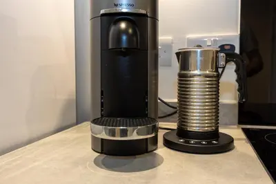 a blender sitting on top of a counter at GuestReady - Amazing stay in Liverpool in Liverpool