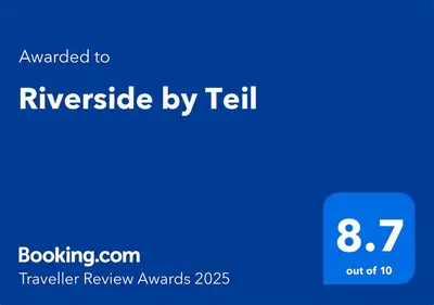 a blue screen with the text upgraded to riverside by tell at Riverside by Teil in Preston