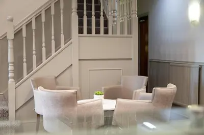 a dining room with a table and chairs at Rufford Arms Hotel in Rufford