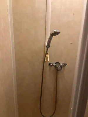 a shower with a shower head in a bathroom at Apollo Number 7 in Blackpool