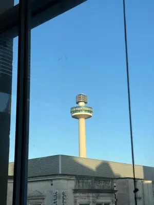 a control tower on top of a building at City Centre Apartment Liverpool in Liverpool