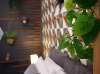 a green plant is hanging on a wall at Great Liverpool Location! in Liverpool