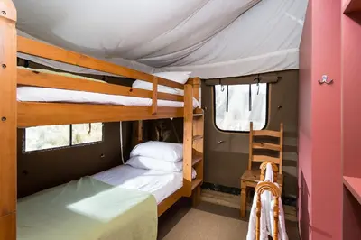 a bunk bed room with two bunk beds in it at Redshank - Bleasdale in Chipping