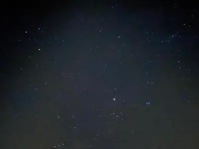 a night sky filled with lots of stars at 3-Bed Caravan - Haven Lakeland Leisure Park in Grange Over Sands
