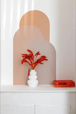 a white vase with a plant on a shelf at Residency apartments Liverpool in Liverpool
