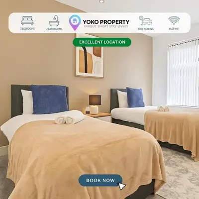 Stylish House - Sleeps 7 - Free Parking