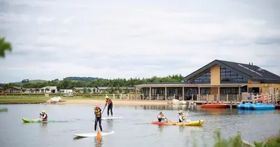 a group of people on kayaks in the water at Vinchella-3 bedroom caravan in Grange Over Sands