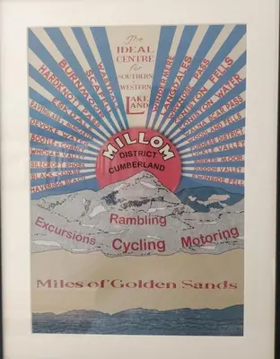 a picture of a poster with the names of different countries at Sea breeze, modern, cosy holiday home in Haverigg
