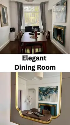 a living room with a dining room table and a dining room room at Spacious Home - Sleeps 5 persons - Minutes Walk from Anfield Stadium in Liverpool