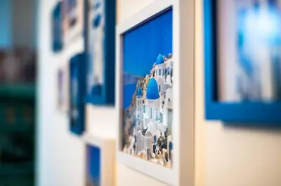 a view of a picture of a building on a wall at Charming Apartment in Liverpool City Centre - Peaceful Sleep! in Liverpool