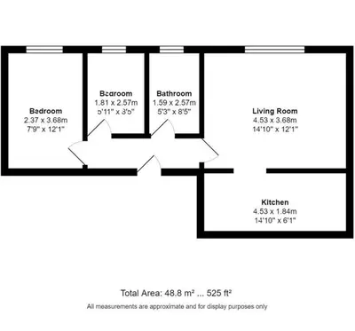 a block diagram of the experimental facility at Zetland House Apartment - First floor with garden and parking in Southport