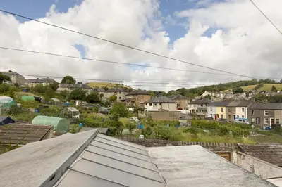 a view from the roof of a house at SUN COTTAGE - Cosy Cottage in Ulverston with a log burner in Ulverston, Cumbria in Ulverston