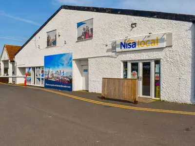 a nasa local store on the side of a street at Marni's Seaview in Heysham