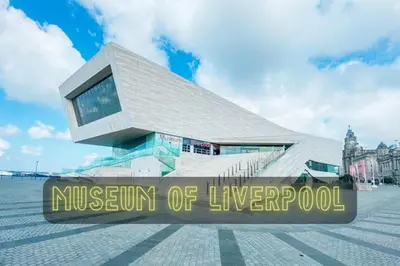 a museum of liverpool with a sign in front of a building at Liverpool Serviced Apartment - Phillimore in Liverpool