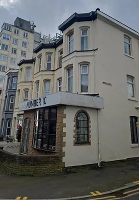 a building with a number sign in front of it at Number 10 in Blackpool