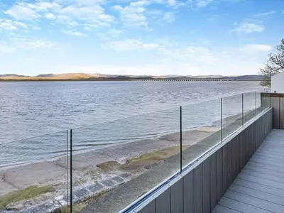 a view of the water from a house at Beach Haven in Arnside