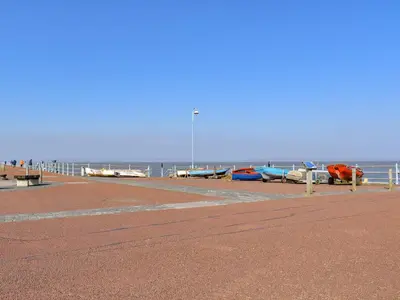 a group of boats are parked on the beach at Promenade - Uk48690 in Lancaster