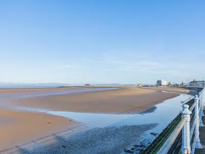 a view of the beach from a bridge at Promenade - Uk48690 in Lancaster