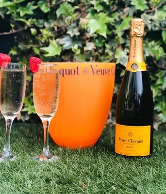 two glasses of champagne and a bottle of wine at Briardene in Blackpool