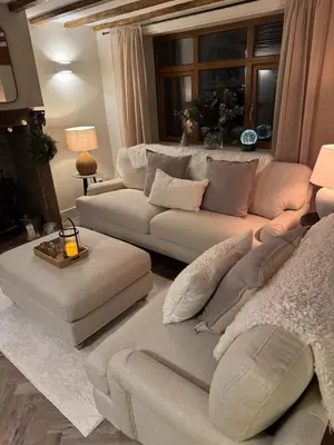 a living room with a couch and two couches at Rainbow Cottage Spacious Detached Home, Hot Tub, Sleeps 7 in Ormskirk