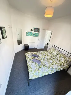 a bedroom with a bed in a room at Holm from Home sleeps 10 in Blackpool