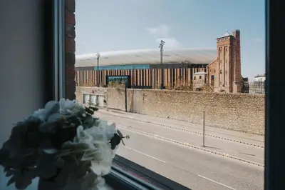 a view of a highway from a window with a plant at RST Bramley Boutique in Liverpool