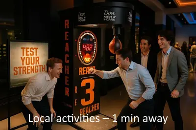 a group of men standing next to a poker machine at Central Apt, Parking, Walk to Shops, Bars & Trains in Liverpool