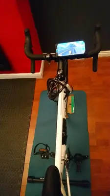 a person riding a bike with a camera on top at Home in Liverpool in Liverpool