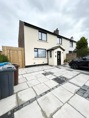 a white house with a driveway in front of it at Lytham House Retreat - Free Parking in Marton
