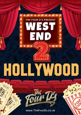 a poster for the west end hollywood movie at Ruskin Hotel in Blackpool