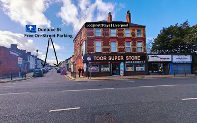 a street with a building on the side of the road at Lodginet Stays - County View - 1BR Flat 4 in Liverpool