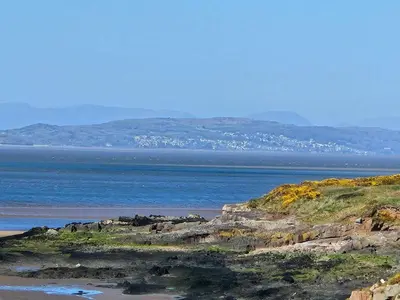 a view of the ocean from a beach at Ocean Edge 13 in Heysham