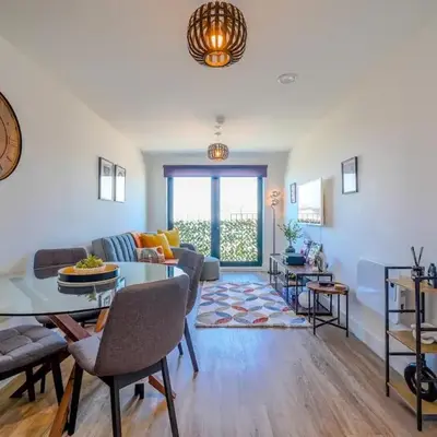 Stylish City Apartment with Juliette Balcony