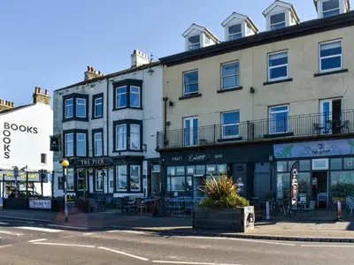 a building on the corner of a street at The Croston in Morecambe