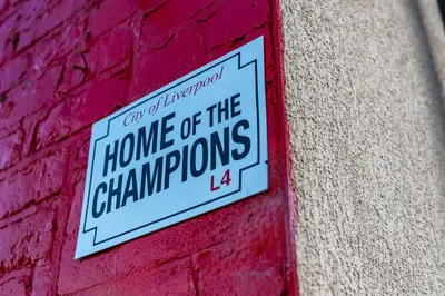 a sign on a brick wall with the words home of the commandments at Randolph House - Air Host & Stay - Sleeps 6 in Liverpool