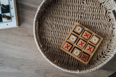 a brown basket with a wooden squares on it at Boutique Escape The Tabac Rooms By Casaco in Liverpool