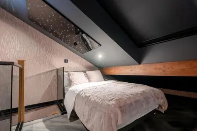 a bedroom with a bed in a room at Brierley Club Hideaway Chic 7 Star Retreat in Rishton