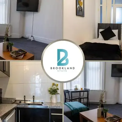One Bedroom Apartment by Brookland Stays Serviced Accommodation Short Lets Blackpool with Free WiFi
