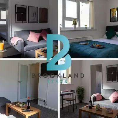 One Bedroom Apartment by Brookland Stays Serviced Accommodation Short Lets Blackpool with Free WiFi