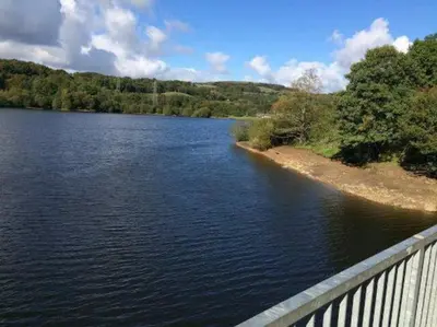 a view of a large body of water at Peaceful Large Double Room l 55inch TV l Garden View in Egerton