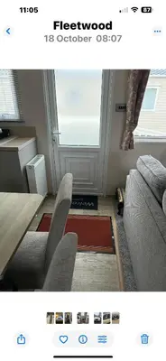 a living room with a couch and a table at Haven Cala gran in 2026 through to Jan 2027 spring summer winter breaks Blackpool Fleetwood entire home 6 people seaside holiday park in Fleetwood