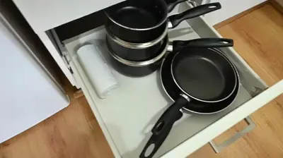 a stove top with two pots and pans on it at Whole House in Liverpool, Merseyside in Liverpool
